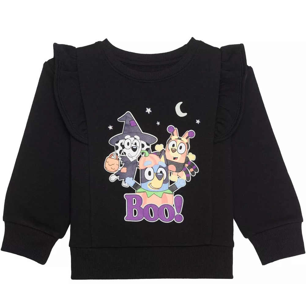 Bluey NWT Jumping Beans Halloween Ruffle Sweatshirt size 4T
